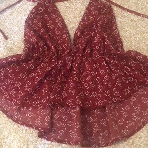 I am selling a red and white crop top,it is from shein,it is size s.